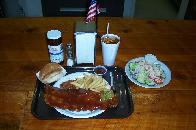 Bar-B-Q Rib Plate with the Mild Red Sauce